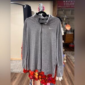 Nike running gray quarter zip pullover size 1X